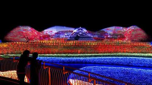 最壯觀的鼕季燈光秀(xiu)在日本呈(cheng)現