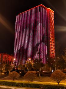 威海綠軸中央(yang)商務區亮化工程